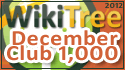 WikiTree Club 1000 December 2012