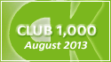 August 2013 Club 1,000