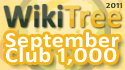 WikiTree Club 1000 September 2011