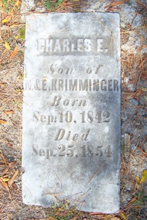 Charles Edney Krimminger gravestone