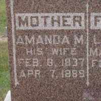 Amanda Melvina McKnight - Grave memorial