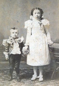 adeline with brother clarence