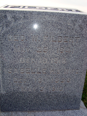 Isabelle Filbert Headstone