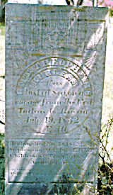 Grave of Capt. Theophilus Burgess