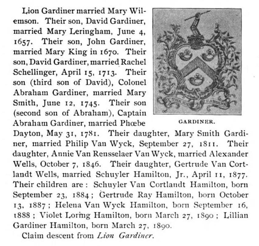 Arms of Gardiner of Berwick, (American Monthly, 1893)