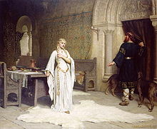 Leofric III of Mercia  & Lady Godiva, by Edmund Blair Leighton, 1892