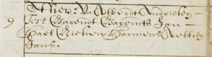 Baptism Affien Alberdts, 9 January 1633 Amsterdam