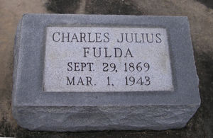 Headstone, Charles Julius Fulda