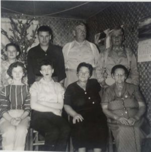 From left: Tanya, Jim, Maxine, Paul, Lydia, Frank, Nancy, James