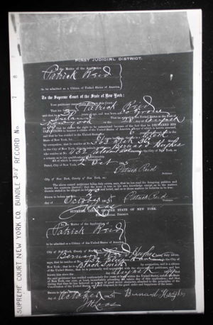 New York, Petitions for Naturalization, 1794-1906