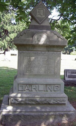 Robert & Catherine Darling - gravestone, Saint John Cemetery