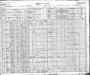 Full Image 1901 Census for 3yo Joseph Thomas Wyatt