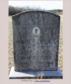 Minnie Florence Sullivant Hicks Monument