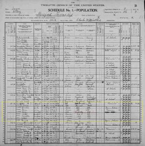 Orlando & Maria Van Patter 1900 Census