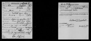 United States World War I Draft Registration Card for Leo Jeffers