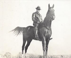 Ralph Small on horse