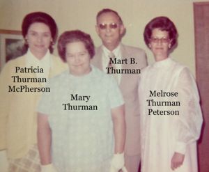 Melrose Thurman Peterson and siblings