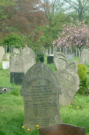 The grave of Thomas, his wife Susannah and daughter Elizabeth