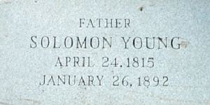 Solomon Young Grave Marker