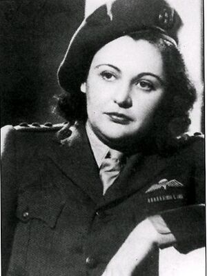 Nancy Grace Augusta Wake in WWII Uniform