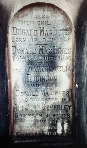 MacInnes Memorial stone