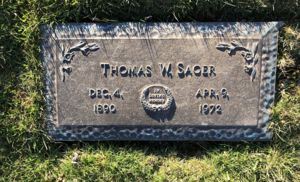 Thomas Sager headstone