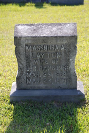 Massoura A. Rankin - Headstone