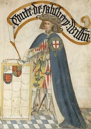 William Montacute, Earl of Salisbury, KG from the Bruges Garter Book