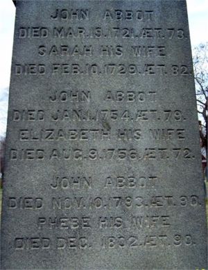 John & Elizabeth Harnden Abbott's Headstone Image 1
