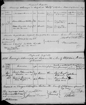 Marriages: South Africa, Natal Province, Civil Marriages, 1845-1955. Image 689 of 746