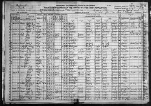 1920 Washington Census