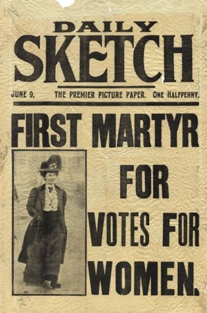 Front Page of the Daily Sketch