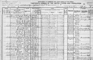 1910 U.S. Federal State Census, 2nd Dist.; Campbell Co., TN: Head: Houston Richardson