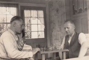 Hans Rietz and his stepfather Max Ströhmer