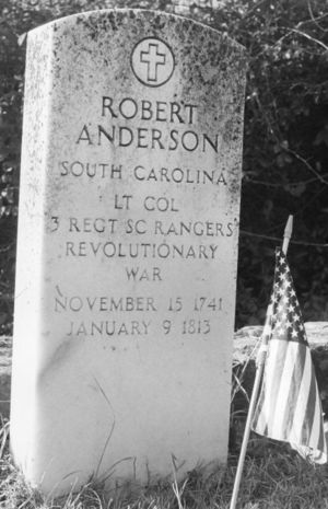 Gen Robert Anderson - grave marker