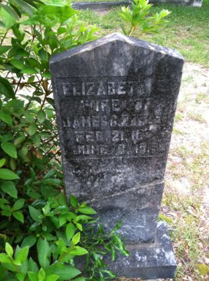 Elizabeth Zahler Headstone