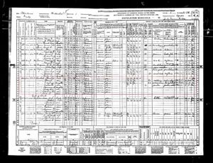 Archie Lavilla Rockett Family, 1940 census