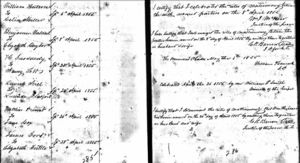 Marriage Record for Benjamin Walden & Elizabeth Gaylor