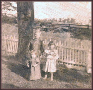 Louis Layman, age 6, with sisters Marie and Genevieve