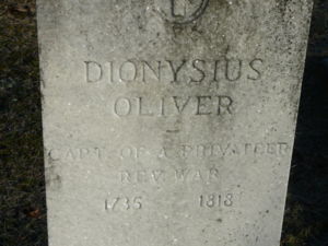 Headstone of Dionysius Oliver