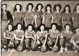 Monrovia Red Gals Baseball Team