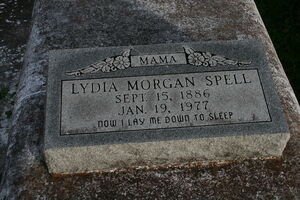 Susan Lydia Spell's headstone