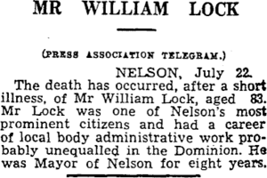 Obituary - William Lock