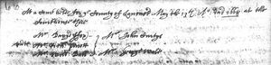Lancaster County Judges, 13 May 1668