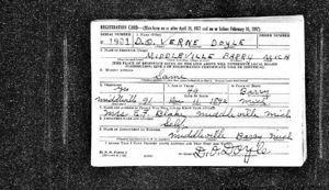 US, World War II Draft Registration