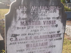 John, Martha & William Olarenshaw
