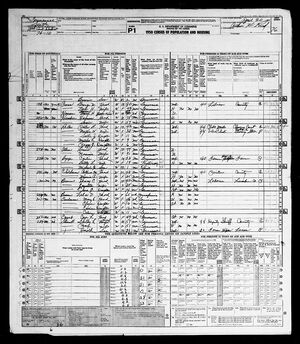 1950 census for Henry C. Brown