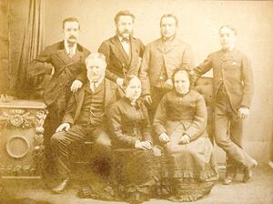 George Hobbs & Mary Wise family in 1880