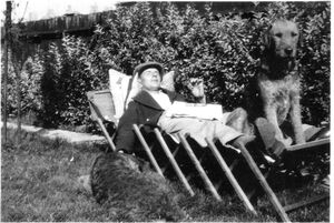 Alf with his Airedale1936
