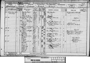 Census 1891 Doughty family